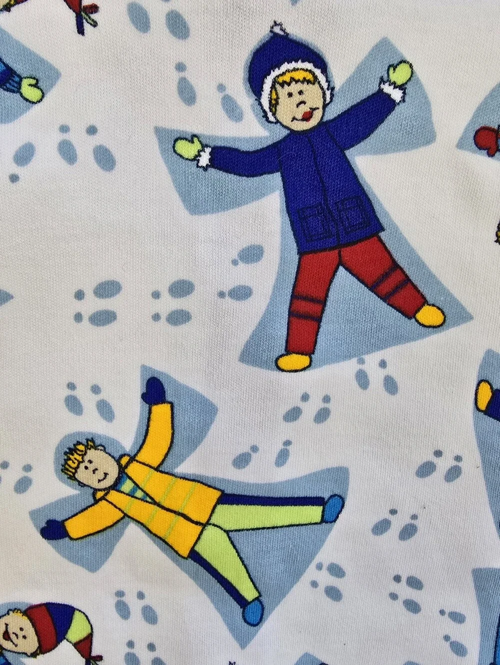 NWT 2-6M Sz 60 UNISEX - ORGANIC COTTON - SLEEP+PLAY CHILDREN PLAYING IN SNOW (5)